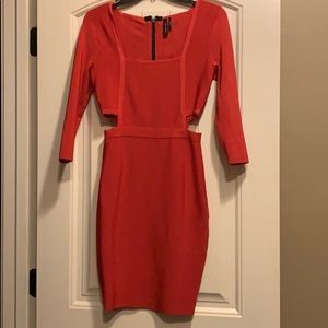 Marciano red bandage dress